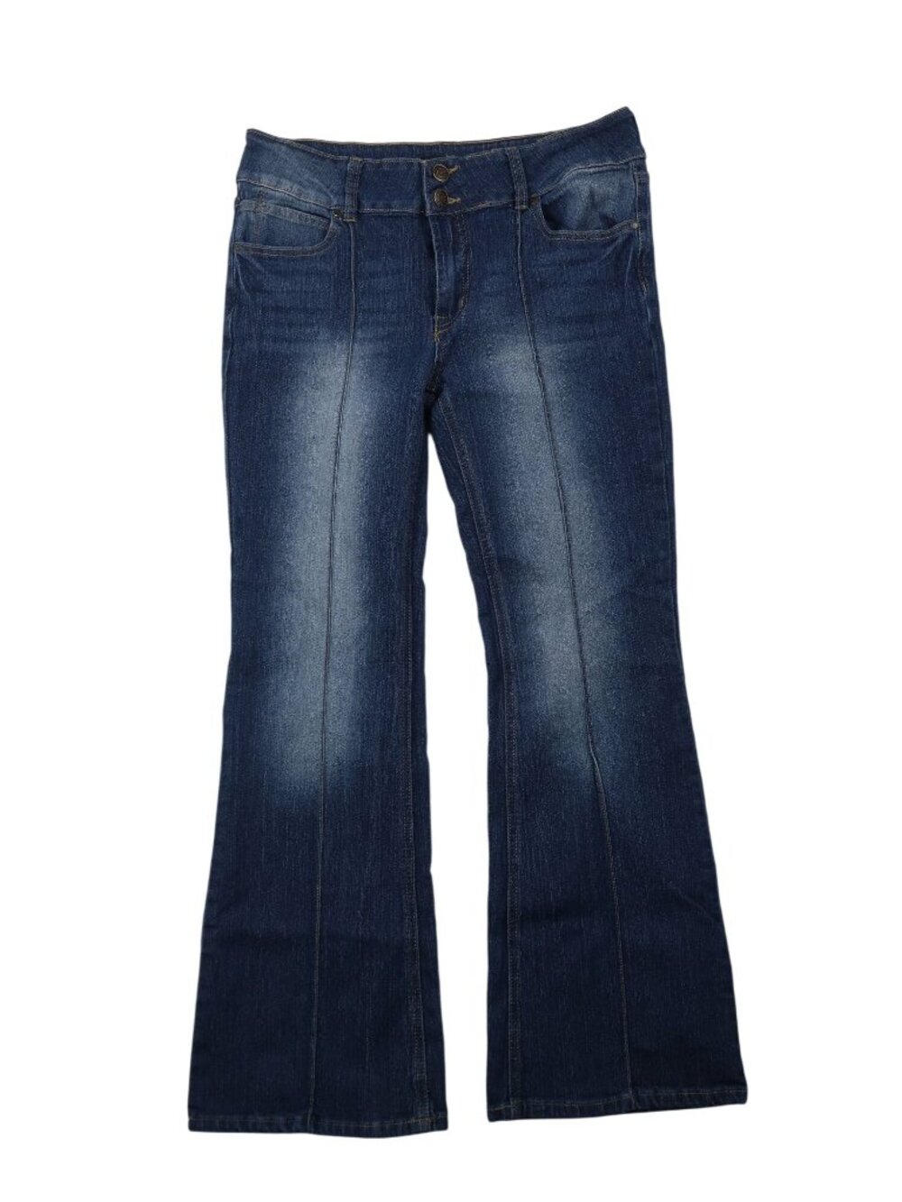 ✨3/$30 Rise Supply Co. 11 Juniors Womens Flare Dark Blue Denim Jeans
